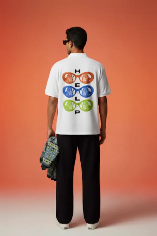 "HELP" Unisex Oversized Shirt CREEPINS CLOTHING