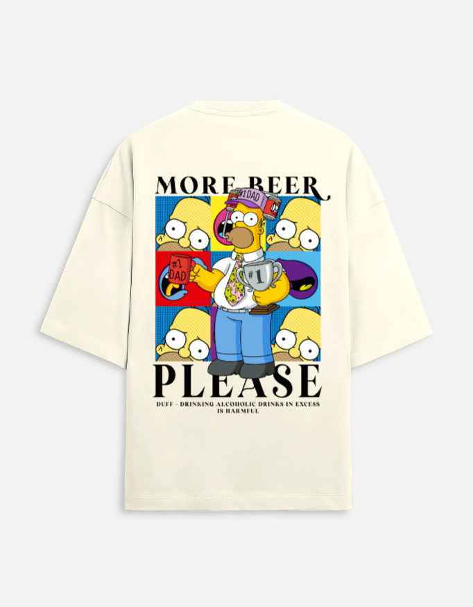 Simpson Inspired T-Shirt - Oversized Terry Tee for Ultimate Comfort and Style - CREEPINS CLOTHING
