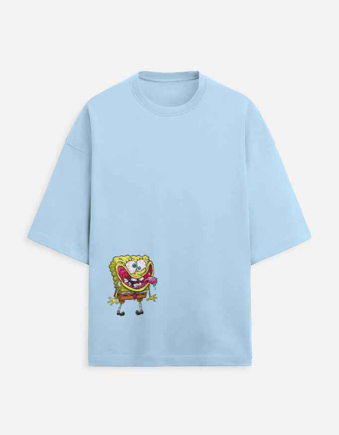 Urban SpongeBob Oversized Tee Unisex Terry Shirt - CREEPINS CLOTHING