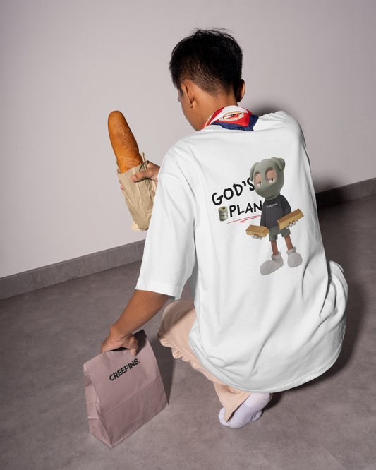 CREEPINS GOD'S PLAN TERRY OVERSIZED T-SHIRT