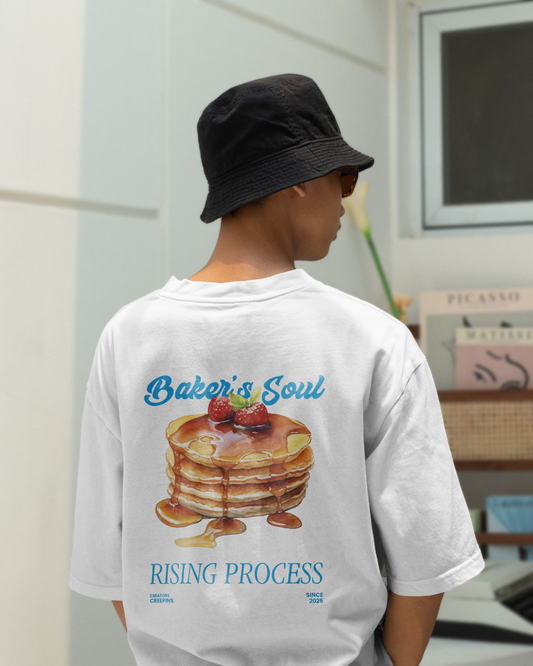 CREEPINS BAKER'S SOUL PANCAKES TERRY OVERSIZED T-SHIRT