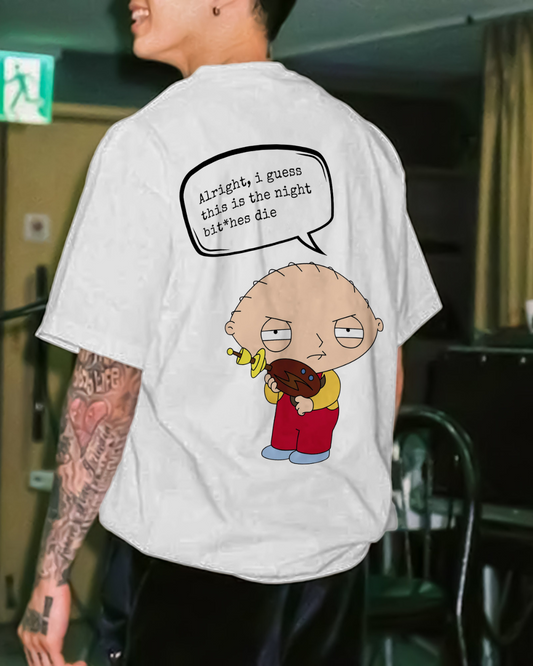 CREEPIN'S STEWIE GRIFFIN TERRY OVERSIZED T-SHIRT