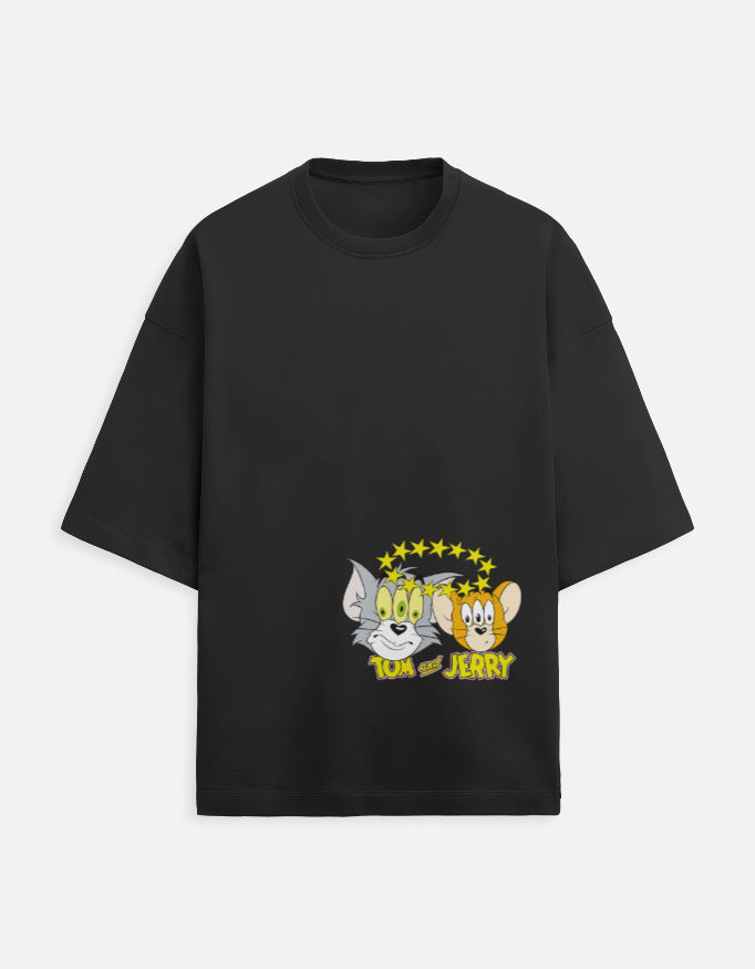 Tom and Jerry Oversized Tee for Unisex - Inspired Terry Fashion - CREEPINS CLOTHING