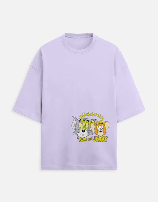 Tom and Jerry Oversized Tee for Unisex - Inspired Terry Fashion - CREEPINS CLOTHING